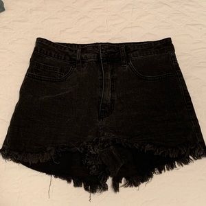 JUSTUSA Black Denim Shorts
